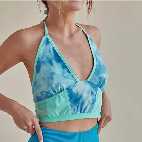 Free People Other - NWOT free people movement Blue Tie Dye Endless Sunshine Crop Tank in size m